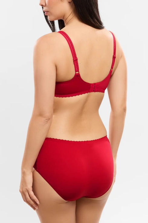 Empreinte Romy Underwired Low-necked Bra Natural Rouge Imperial